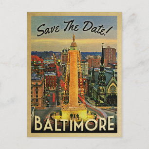 Baltimore Salve Os Cartões Postais De Vintagem De