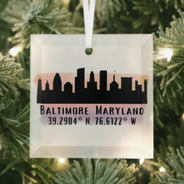 Baltimore Skyline Latitude e Longitude