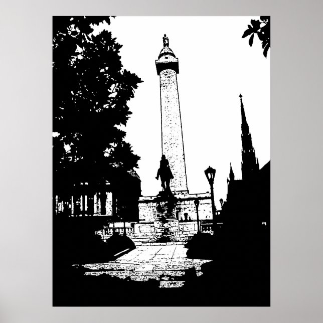 Baltimore Washington Monument Poster (Frente)