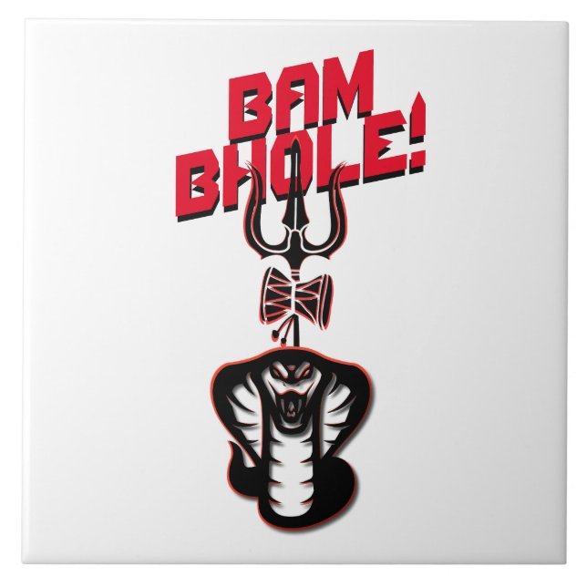 "BAM BHOLE" LORD SHIVA E TRISHUL (Frente)