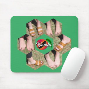 Bambi Feet Honeycomb Foto Grid Mousepad