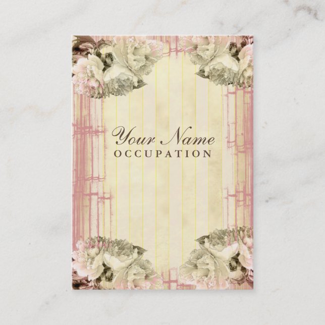 Bambu e Creme - Cartão de visita (Frente)