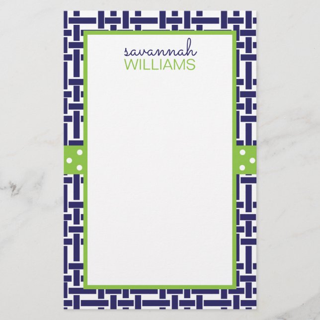 Bambu & Grosgrain - Papel Personalizado (Frente)