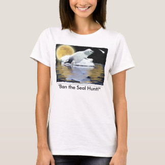 "BAN THE SEAL HUNT" Tops & Roupa