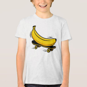 Banana Engraçada em Gráfico de Skate