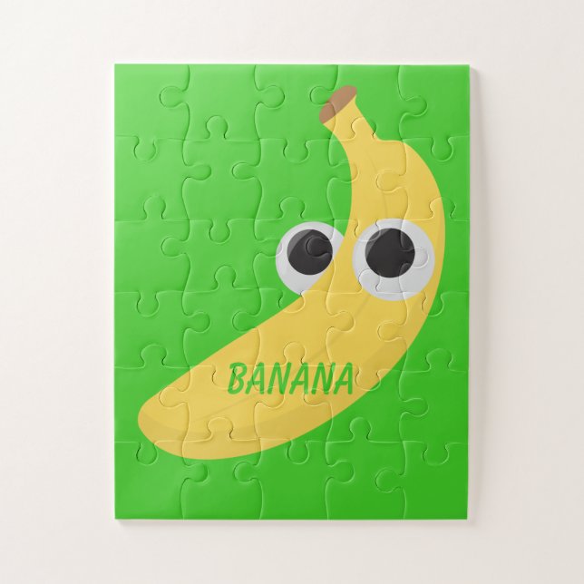 Banana Fácil Com Quebra-cabeça De Olhos Inchados (Vertical)