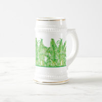 Banana sai em uma Caneca de cerveja