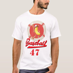 Banana Slugger Camisa de Beisebol Engraçada com Gr