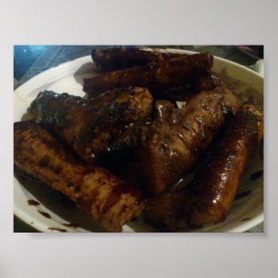 Banana Turon - poster filipino da sobremesa da