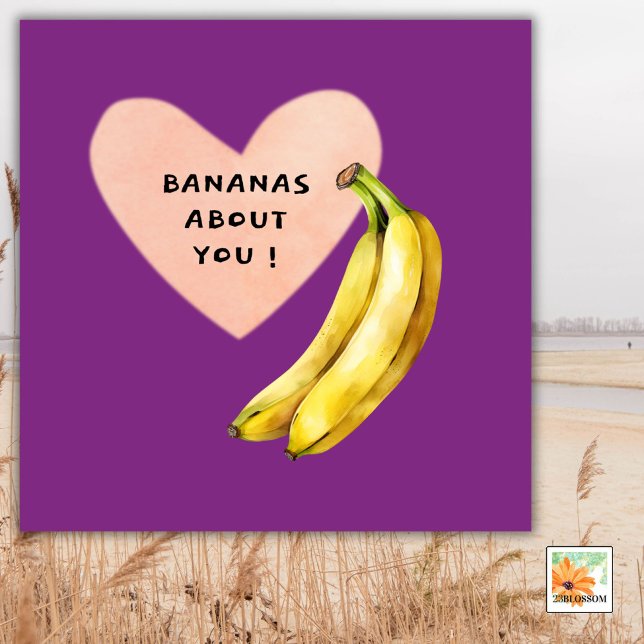 BANANAS SOBRE VOCÊ, cartão engraçado para qualquer (Criador carregado)