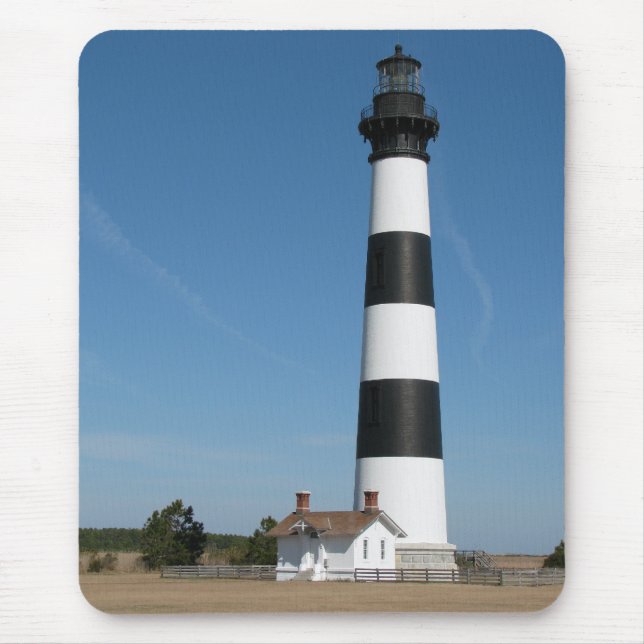 Bancos exteriores NC Mousepad do farol da ilha de (Frente)