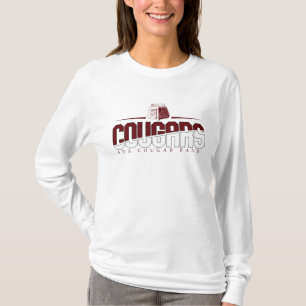 Banda Ada Cougar Camisa Branca de Manga Longa