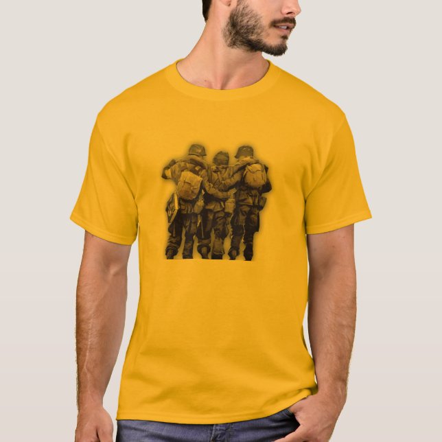 Banda da guerra mundial 2 da camisa do paramilitar (Frente)