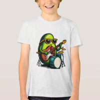 Banda de Fruta Legal da Arte Guitarista Avocado