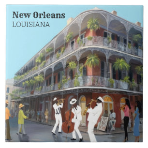 Banda de Jazz do French Quarter de Nova Orleans