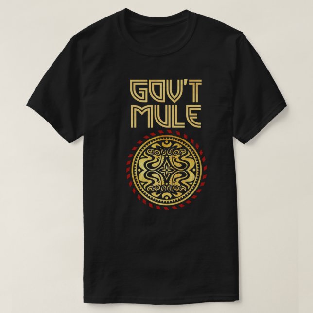 Banda de rocha Govt-Mule Camisa essencial (Frente do Design)