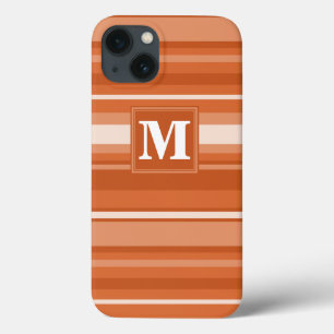 Banda laranja monograma capas de iphone de gabinet