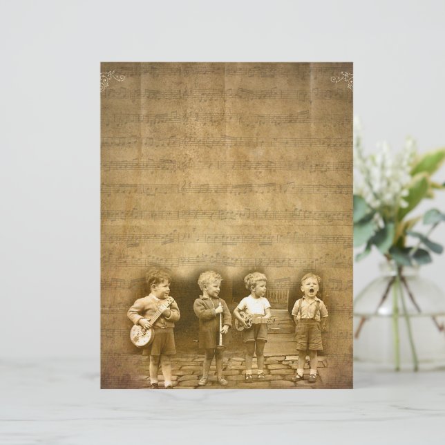 Banda masculina vintage (Em pé/Frente)