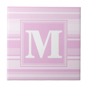 Banda rosa de bebê monograma