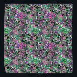 Bandana<br><div class="desc">Abstrato,  criativo,  padrão moderno,  popular,  jovem,  elegante,  daub,  cinza,  rosa,  verde,  cores mistas,  abstrato multicolor</div>