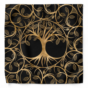 Bandana Árvore da vida - Moldura de Yggdrasil Mandala