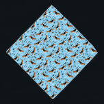 Bandana Beagles Cachorros Beagle Cute Patterno<br><div class="desc">Design apresenta Beagles bonitos em um padrão repetitivo com ossos de cão e estampas de pata</div>