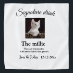 Bandana Bebida de assinatura adicionar nome de foto do ani<br><div class="desc">design amante de os animais</div>