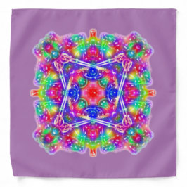 Bandana Boho Purple Square Mandala