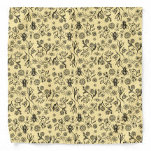 Boho Summer Floral Mel Padrão de Abelhas Amarelo