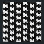 Bandana Cute Little Westie - West Highland White Terrier<br><div class="desc">Um infeliz padrão de cachorro branco e preto.</div>