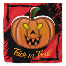 Bandana de Abóbora de Halloween