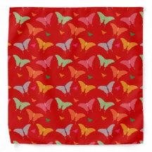 Bandana de borboleta personalizável