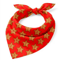 doce Estrela de Natal em Pão de Mel-Vermelho