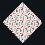 Bandana dos ícones de Nova Iorque<br><div class="desc">Este design apresenta todos os seus ícones favoritos de Nova Iorque; táxis,  a Estátua da Liberdade,  o Empire State Building,  pombos,  pizza,  beisebol e a grande maçã.</div>