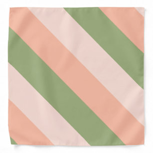 Bandana Elegante Modelo verde-cor-de-rosa-laranja-riscado