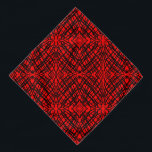 Bandana Escrivora Simples | Inclinação Espelho | Vermelho<br><div class="desc">Quando estávamos brincando e esse padrão negro aconteceu, então tentamos a tiling espelhada e isso aconteceu, nunca pensamos que faria um design tão excelente, adicionar cor torna-o ainda melhor. Você pode adicionar este design interessante a qualquer produto que quiser, mudá-lo para qualquer cor que você também quiser. Esperamos que você...</div>