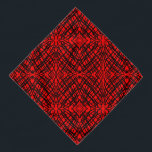 Bandana Escrivora Simples | Inclinação Espelho | Vermelho<br><div class="desc">Quando estávamos brincando e esse padrão negro aconteceu, então tentamos a tiling espelhada e isso aconteceu, nunca pensamos que faria um design tão excelente, adicionar cor torna-o ainda melhor. Você pode adicionar este design interessante a qualquer produto que quiser, mudá-lo para qualquer cor que você também quiser. Esperamos que você...</div>
