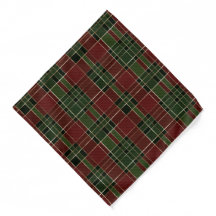 Férias de Natal da Xadrez Verde Burgundy