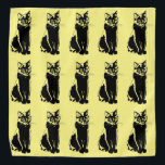 Bandana Gato Preto<br><div class="desc">Silhueta Gato Preto. Gato Solitário. Um gato. Gato Preto sobre fundo branco.</div>