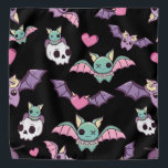 Bandana Gótico Pastel Bat Lover Halloween<br><div class="desc">O gótico do pastel do morcego do design Halloween.</div>