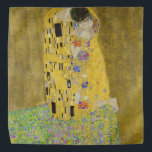 Bandana Gustav Klimt - The Biss<br><div class="desc">Kuss Beijo/Der - Gustav Klimt em 1907-1908</div>