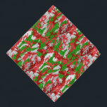 Bandana Haus Do Padrão De Xmas De Prata De Camo<br><div class="desc">Veja o Haus do Camo Christmas Stocking Collections para as ideias mais radicais de presentes.</div>