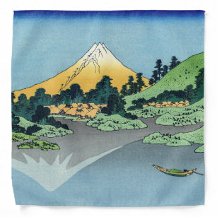 Bandana Hokusai - O Monte Fuji Reflete no lago Kawaguchi
