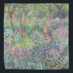 Bandana Jardim de Giverny por Claude Monet<br><div class="desc">Claude Monet - Jardim em Giverny. Linda pintura impressionista de um jardim em Giverny por Claude Monet.</div>