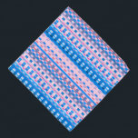 Bandana Listras cor-de-rosa e azuis com riscas cinzentas p<br><div class="desc">Abstrato com design com tons de cor cinza e pastel. Principais cores deste padrão de brilho: azul claro e rosa.</div>