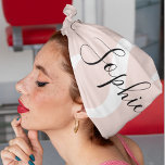 Bandana Nome Personalizado Moderno Monograma Pastel Rosa<br><div class="desc">Nome Personalizado Moderno Monograma Pastel Rosa</div>