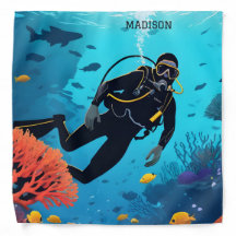 Nome personalizado Scuba Diver