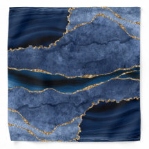 Padrão Azul de Sapphire e Agate Dourado