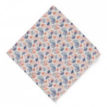 Padrão Azul e Laranja do Marinho Ginkgo Novelty