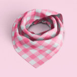 Bandana Padrão de Gingham Cor-de-Rosa<br><div class="desc">Trendy e gingham doce padrão.</div>